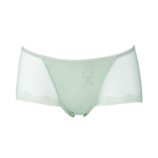 Angellirふんわりショーツヘムフィット/ペールグリーンL